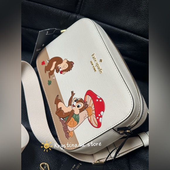 NWT Kate Spade KL902 Disney X KSNY Chip N Dale Mini Camera Bag - Picture 9 of 14